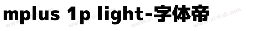 mplus 1p light字体转换
